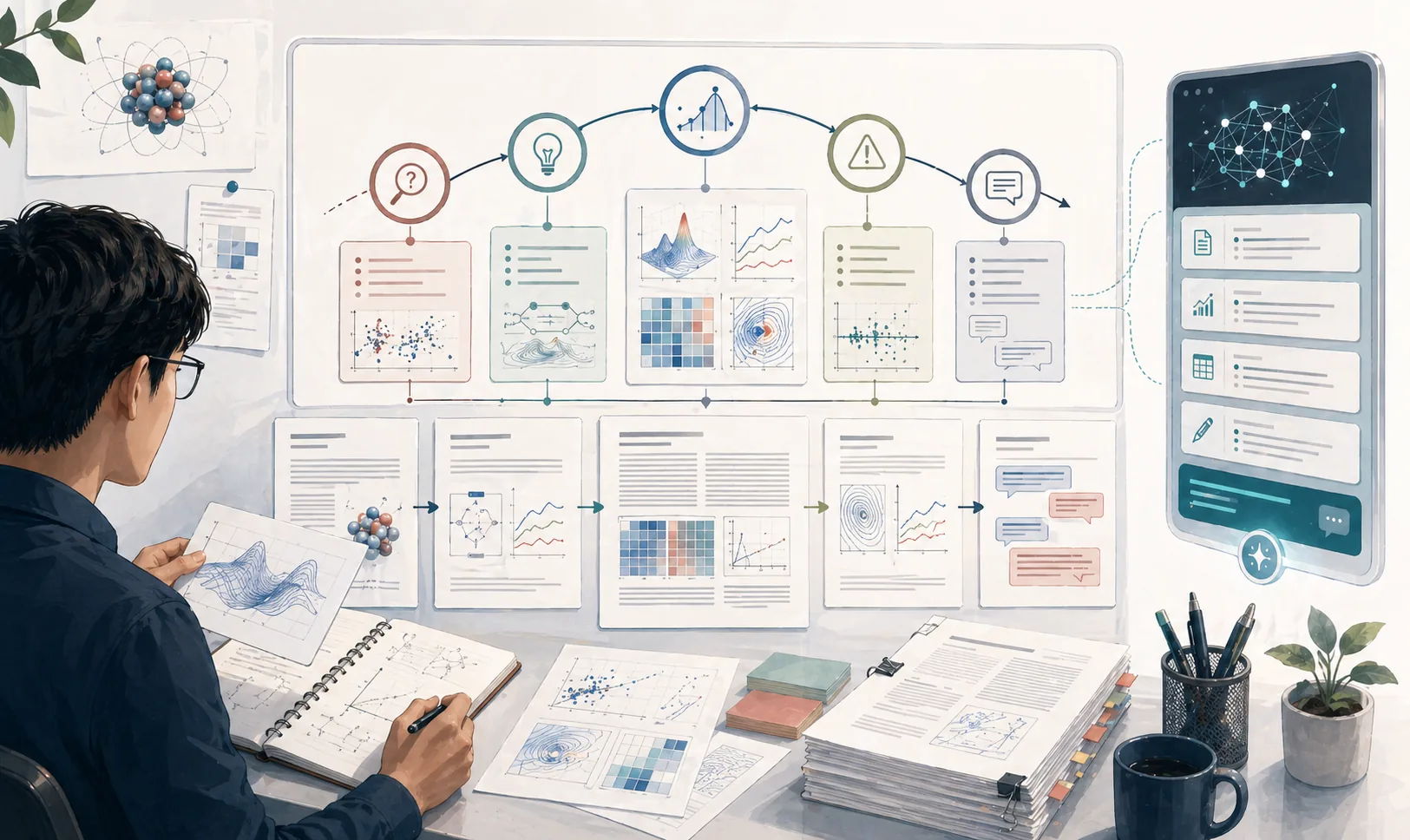 把物理结果组织成论文叙事的插图