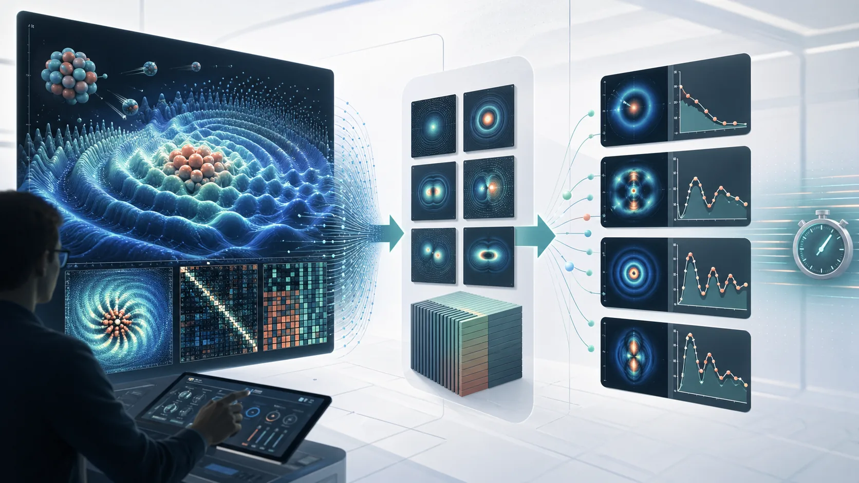 高保真求解器压缩为 reduced-basis emulator 的插图