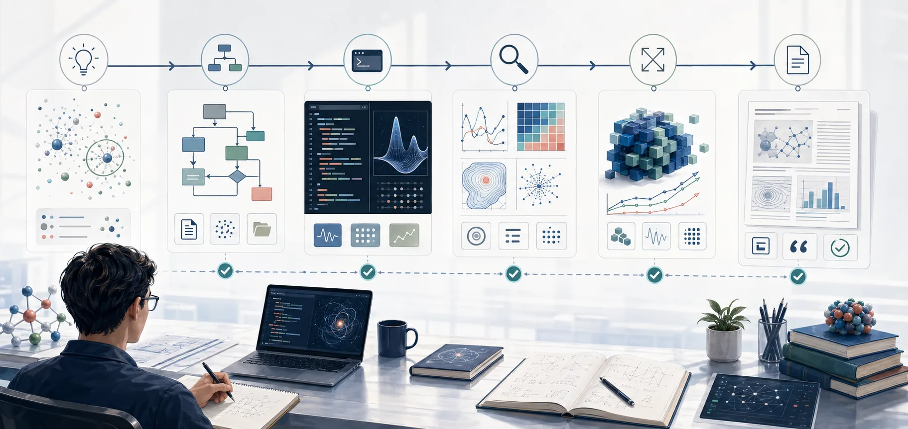 AI 辅助科研项目从想法到论文的工作流插图